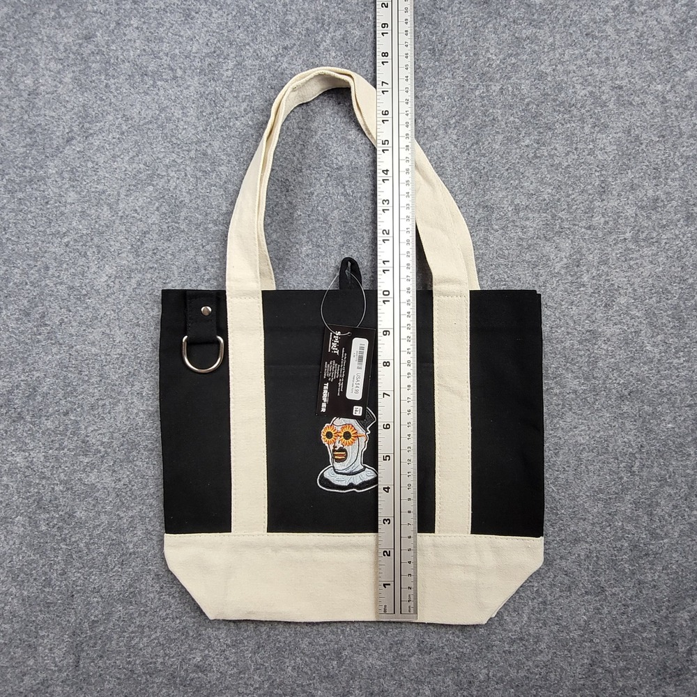 Spirit Halloween Terrifier Art the Clown Mini Tote Bag Unisex Black Creme Horror - Picture 5 of 5